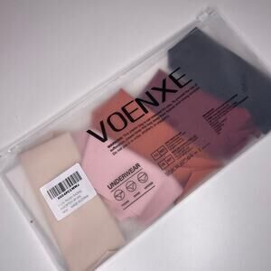 Voenxe Seamless Women’s Underwear Thongs, No Show Breathable Thong 5 Pieces, XXL